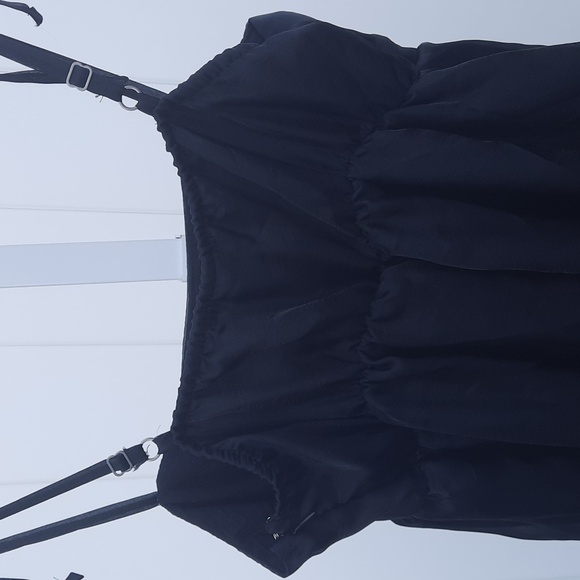 Wild Fable Women's Organza Midi Babydoll Dress, Black - Picture 7 of 16